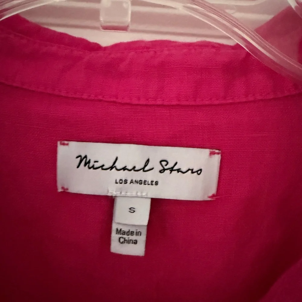 Michael Stars Fuchsia Long Sleeve Dress - Picture 4 of 5